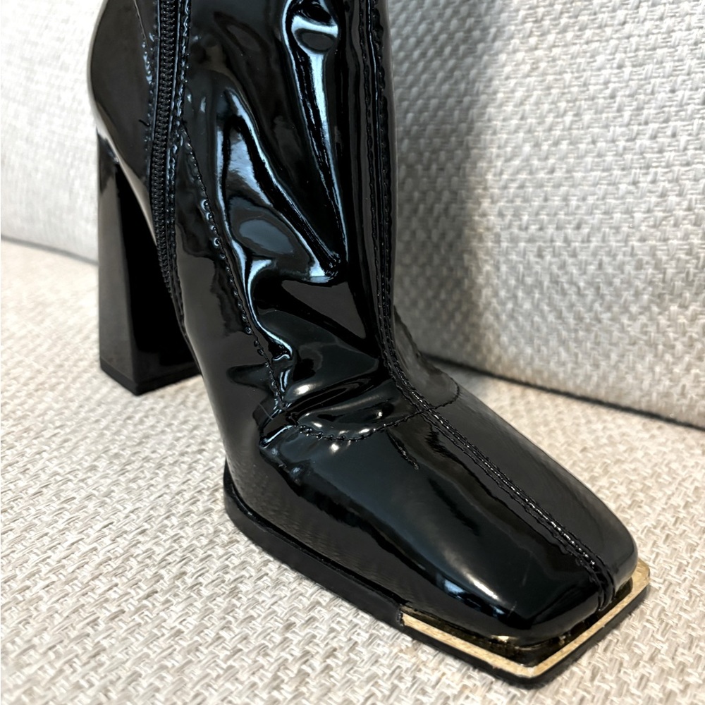 Aldo Patent Black Boots